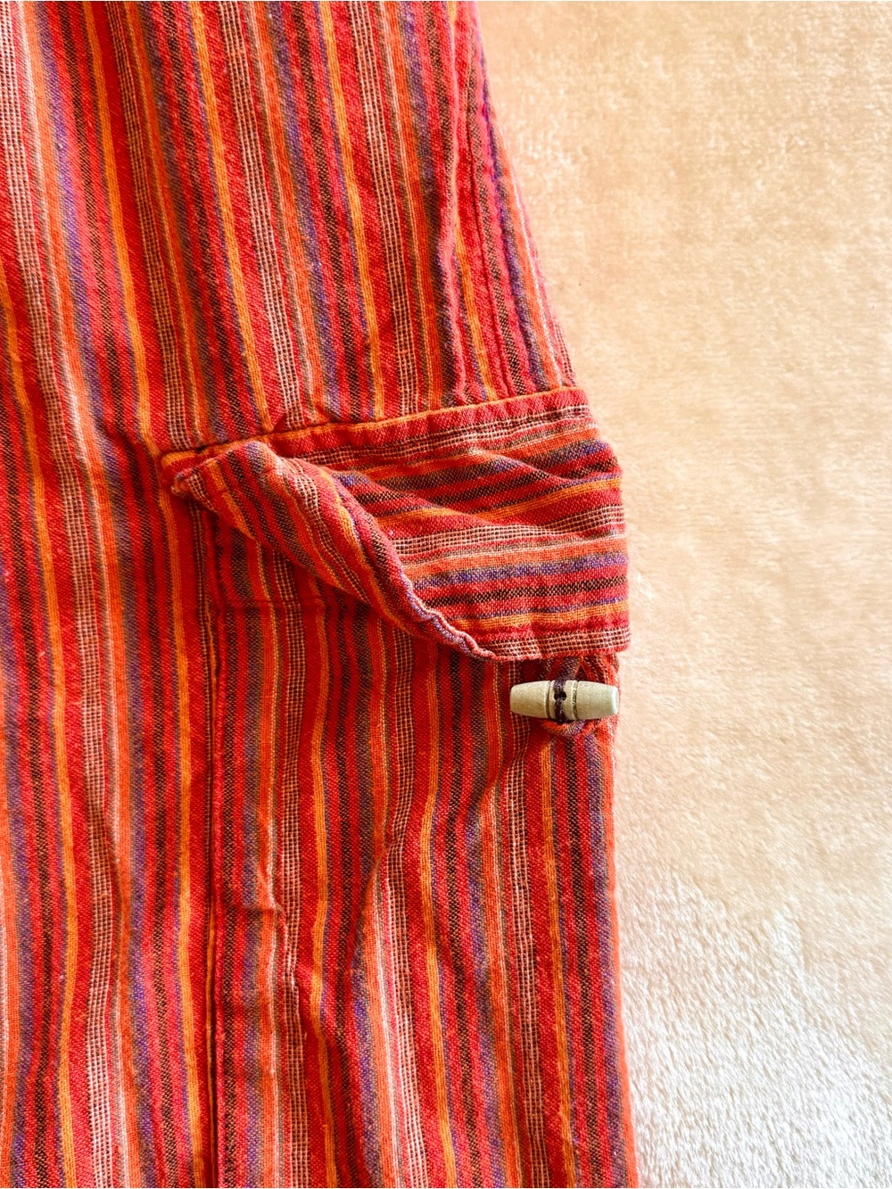 Vintage Pinstriped Hippie Pants - Picture 7 of 7
